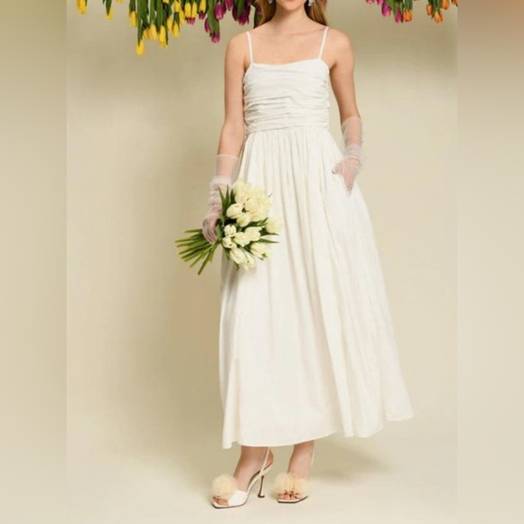 Sister Jane Arabella Bead Cami Dress - Pearled Ivory